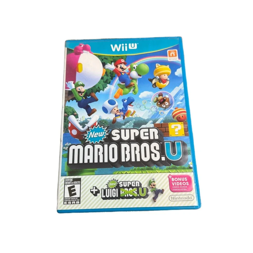 New Super Mario Bros. U + New Super Luigi U Nintendo Wii U 2-in-1 Game Disc Case